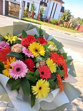 Букет цветов из:  Герберы #REPLACE_PRED# Людиново